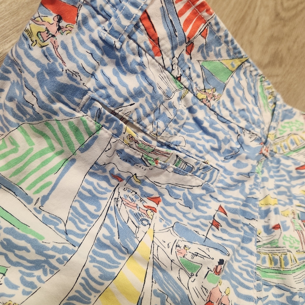 Lilly Pulitzer Callahan Shorts in 'Get Nauti Regatta' sz 6 - Picture 7 of 7
